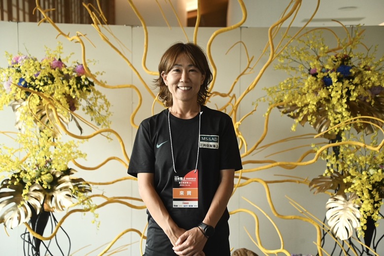 【第109回日本選手権】ラウンジにゲスト渋井陽子さんが来場