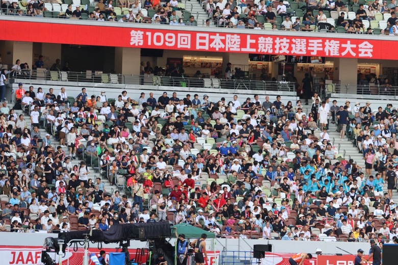 【第109回日本選手権】多くのお客さまにご来場いただいています