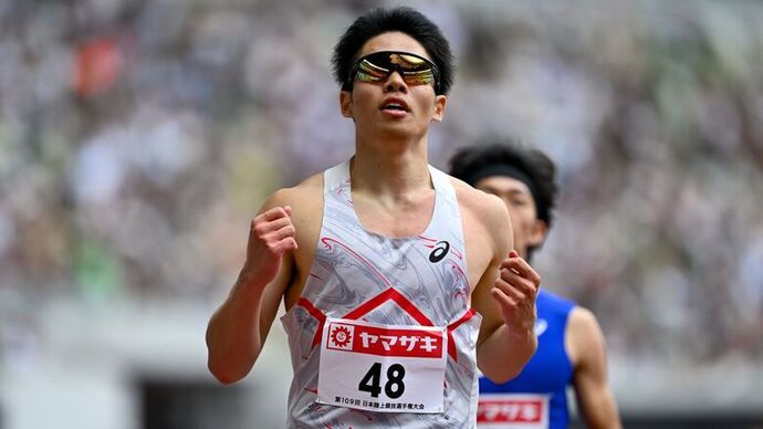 【第109回日本選手権】男子200m　予備予選3組