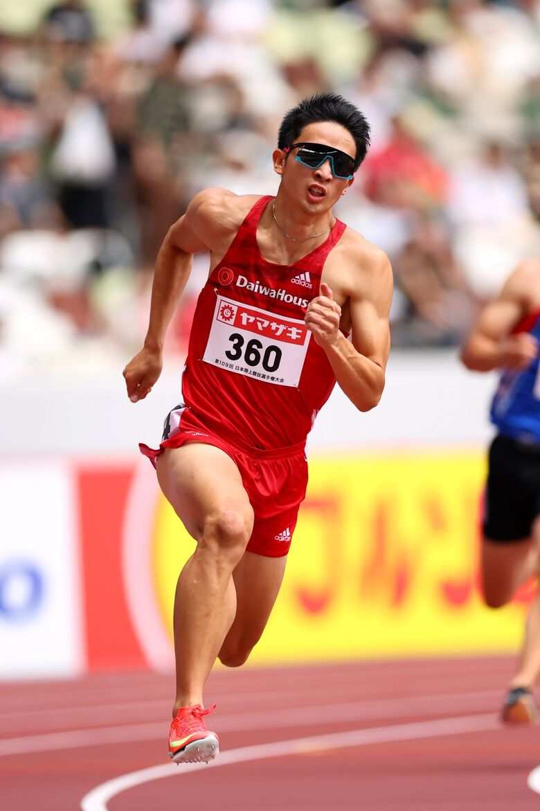 【第109回日本選手権】男子200m 予備予選2組