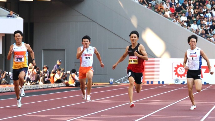 【第109回日本選手権】男子200m　予選1組