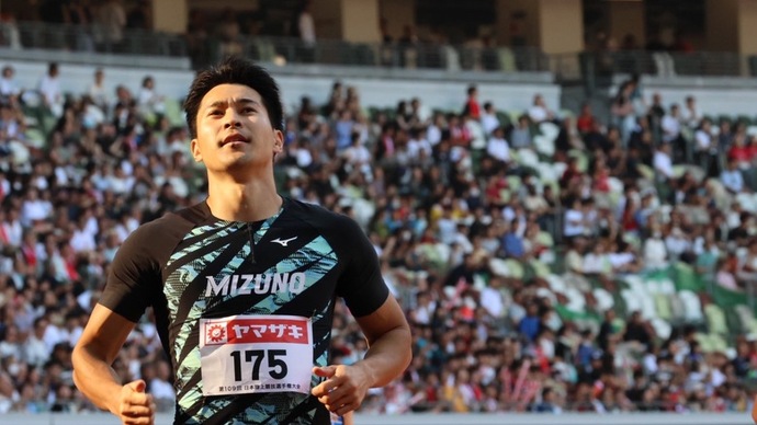 【第109回日本選手権】男子200m　予選2組