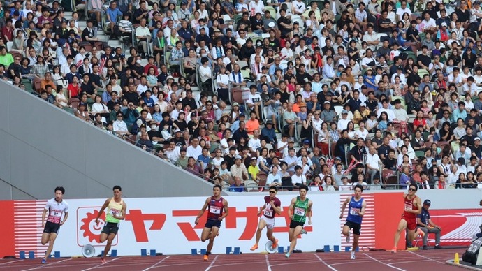 【第109回日本選手権】男子200m　予選3組