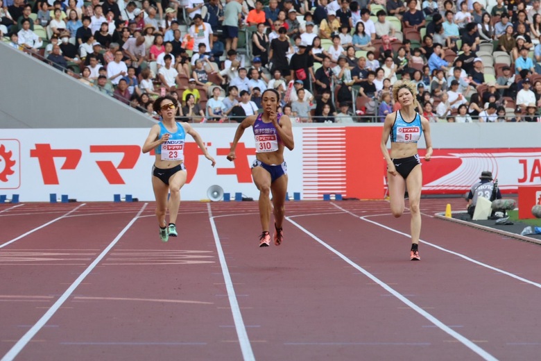 【第109回日本選手権】女子200m 予選1組