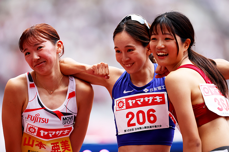 【第109回日本選手権】女子400mハードル メダリスト
