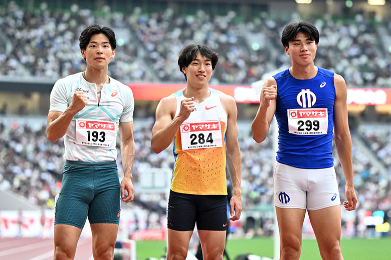 【第109回日本選手権】男子110mハードル メダリスト