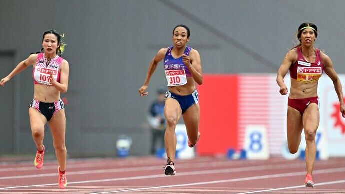 【第109回日本選手権】女子100m　決勝