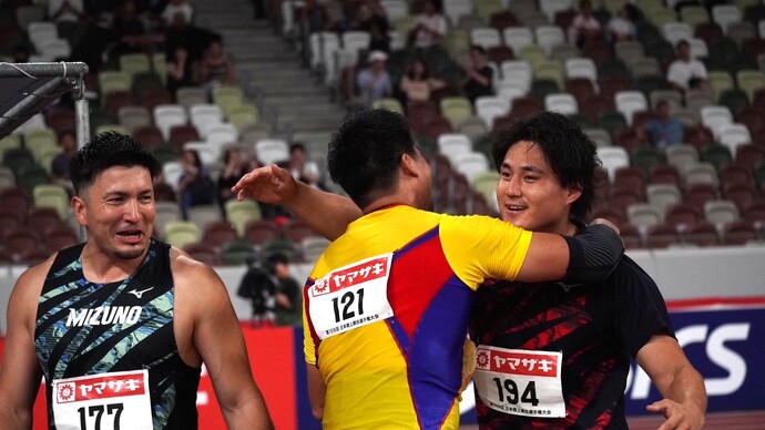 【第109回日本選手権】男子やり投　メダリスト