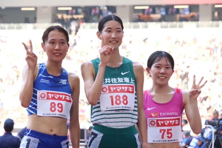 【第109回日本選手権】女子3000m障害物 メダリスト