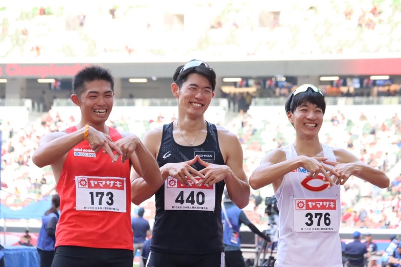【第109回日本選手権】男子400m 表彰式