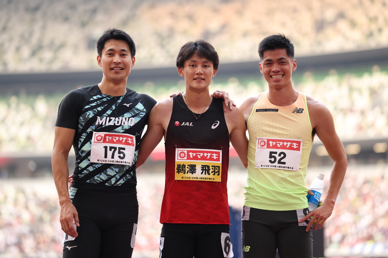 【第109回日本選手権】男子200m メダリスト
