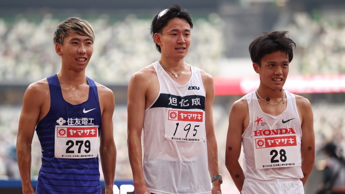 【第109回日本選手権】男子5000m　メダリスト
