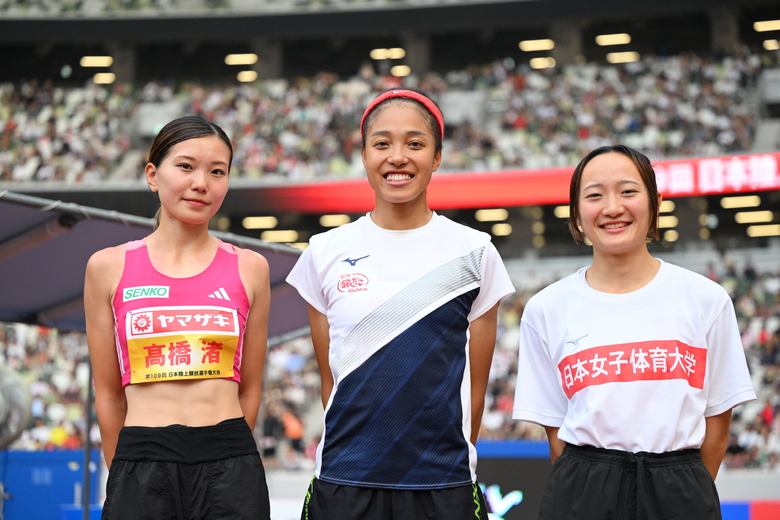 【第109回日本選手権】女子走高跳 メダリスト
