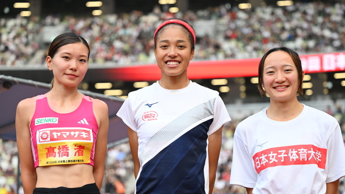 【第109回日本選手権】女子走高跳　メダリスト