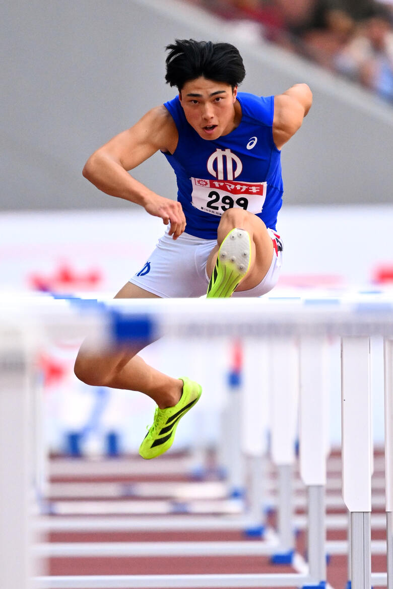 【第109回日本選手権】男子110mハードル 予選4組
