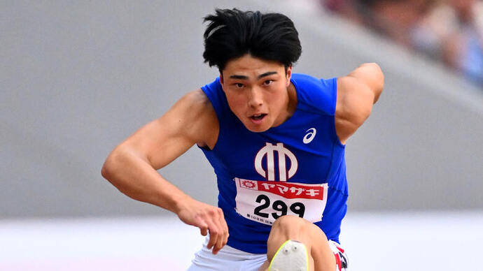 【第109回日本選手権】男子110mハードル　予選4組
