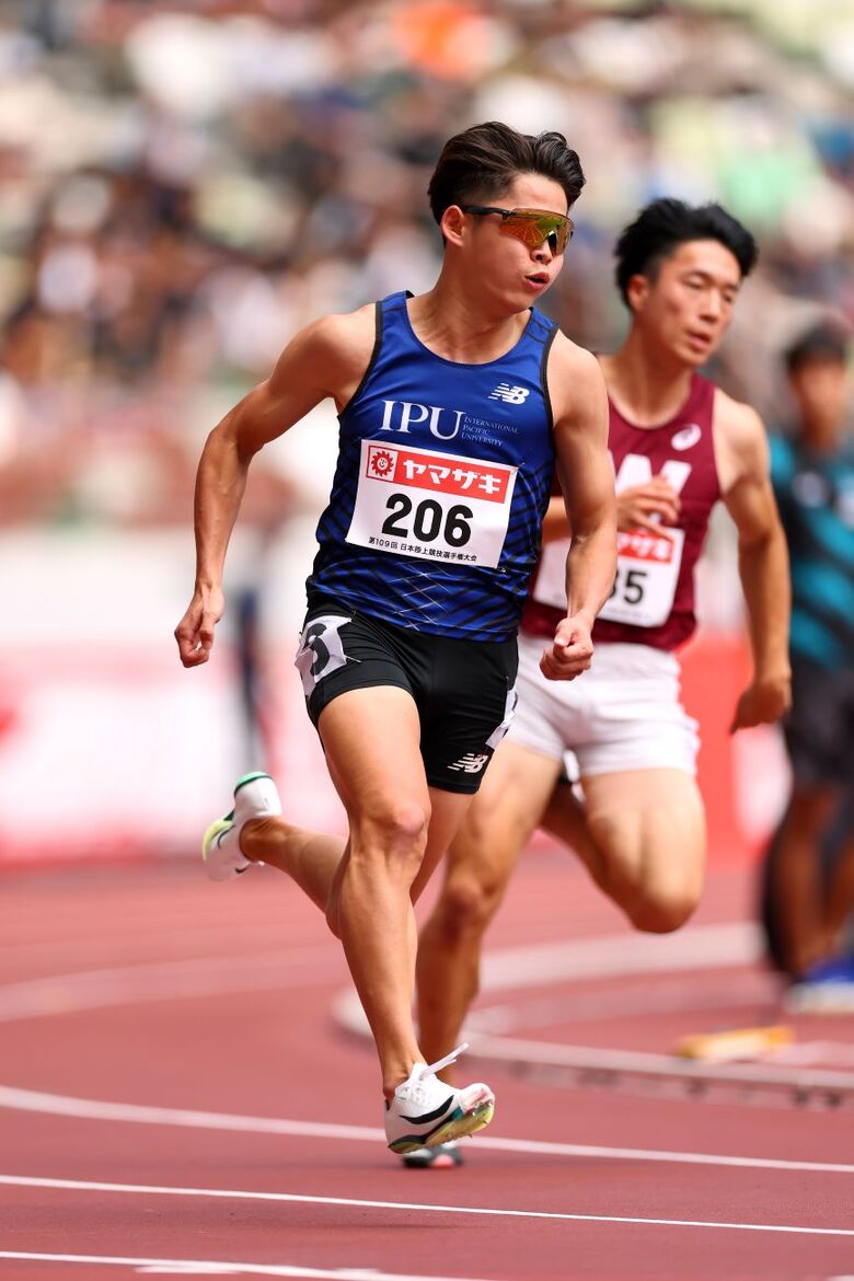 【第109回日本選手権】男子200m 予備予選4組