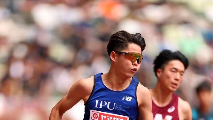 【第109回日本選手権】男子200m　予備予選4組