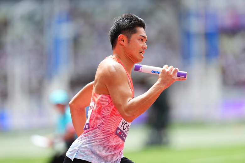 【東京2025世界陸上】DAY1 混合4×400mリレー 予選　第３走者　吉津 拓歩（ミキハウス）