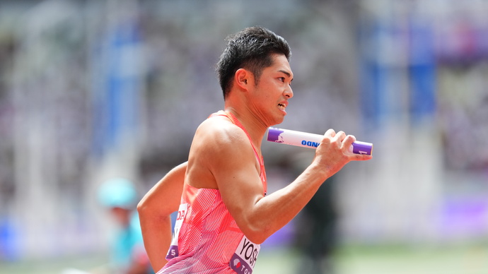 【東京2025世界陸上】DAY1 混合4×400mリレー 予選　第３走者　吉津 拓歩（ミキハウス）
