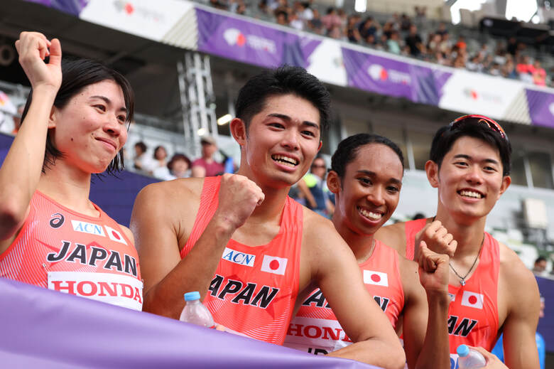 【東京2025世界陸上】DAY1 混合4×400mリレー 予選 日本新記録で決勝へ!