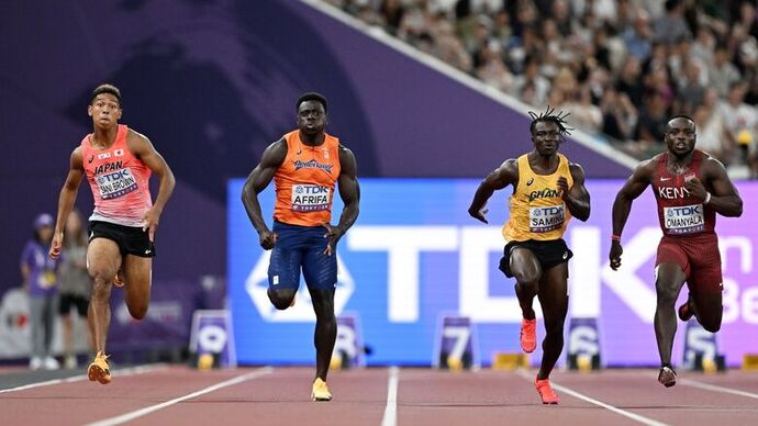 【東京2025世界陸上】DAY1 男子	100m　予選　サニブラウンアブデルハキーム（東レ）