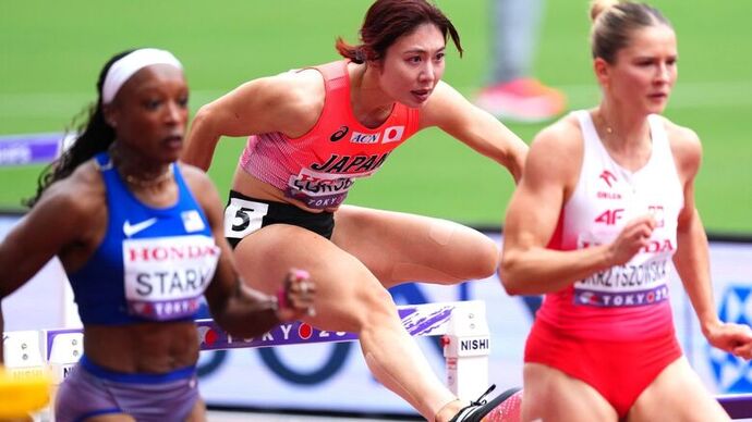 【東京2025世界陸上】DAY2 女子100mハードル予選　準決勝進出　福部真子（日本建設工業）