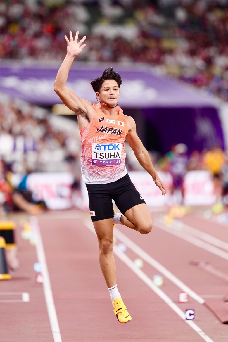 【東京2025世界陸上】DAY3 男子走幅跳予選　津波響樹（大塚製薬）