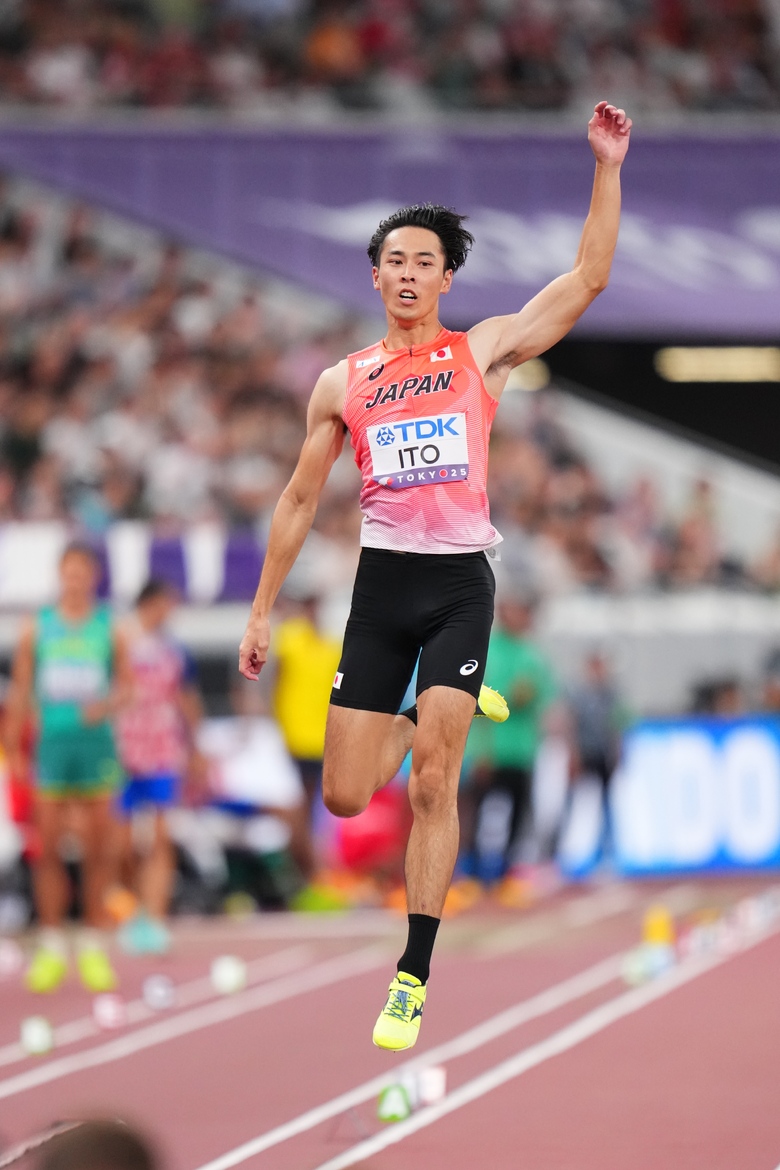 【東京2025世界陸上】DAY3 男子走幅跳予選 伊藤陸(スズキ)