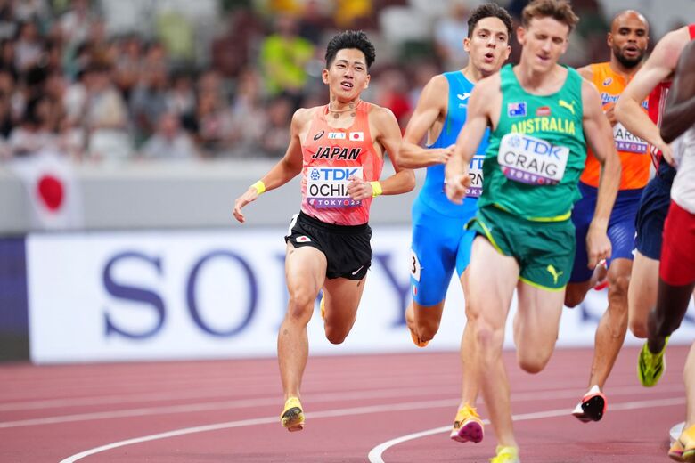 【東京2025世界陸上】DAY4 男子800m予選　落合晃（駒澤大学）