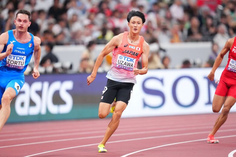 【東京2025世界陸上】DAY5 男子200m予選　準決勝進出　鵜澤飛羽（JAL）