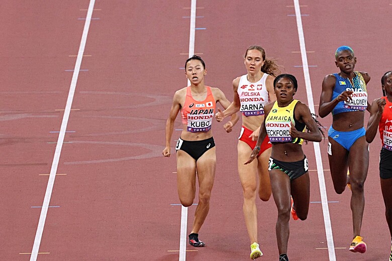 【東京2025世界陸上】DAY6 女子800m予選　久保凛（東大阪大敬愛高校）