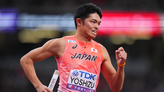 【東京2025世界陸上】DAY7 男子4×400mリレー予選　吉津拓歩（ミキハウス）