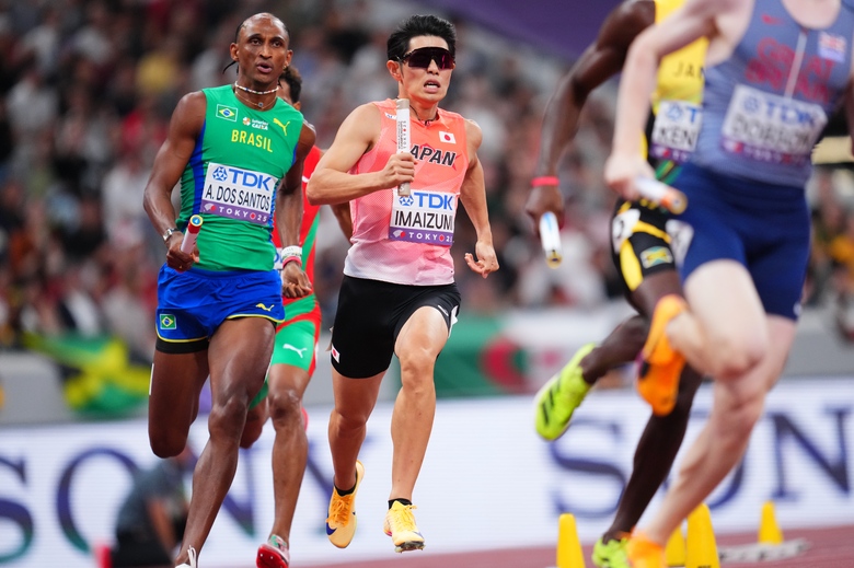 【東京2025世界陸上】DAY7 男子4×400mリレー予選 今泉堅貴(内田洋行AC)
