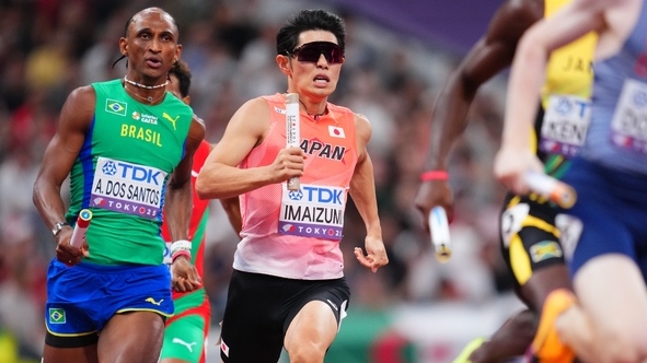 【東京2025世界陸上】DAY7 男子4×400mリレー予選　今泉堅貴（内田洋行AC）