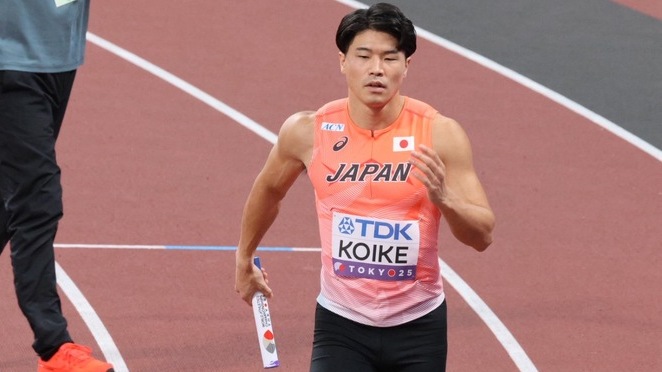 【東京2025世界陸上】DAY7 男子4×100mリレー予選　小池祐貴（住友電工）