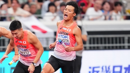 【東京2025世界陸上】DAY7 男子4×100mリレー予選　栁田大輝（東洋大学）