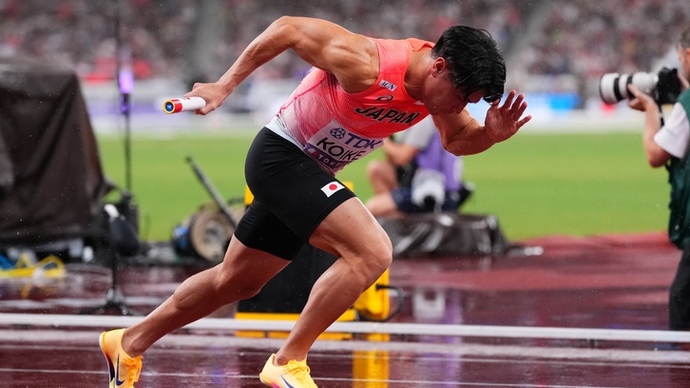 【東京2025世界陸上】DAY9 男子4×100mリレー決勝　小池祐貴（住友電工）