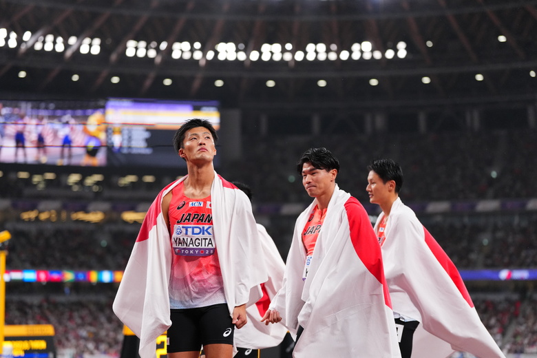 【東京2025世界陸上】DAY9 男子4×100mリレー決勝 栁田大輝(東洋大学)
