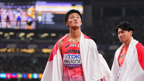 【東京2025世界陸上】DAY9 男子4×100mリレー決勝　栁田大輝（東洋大学）
