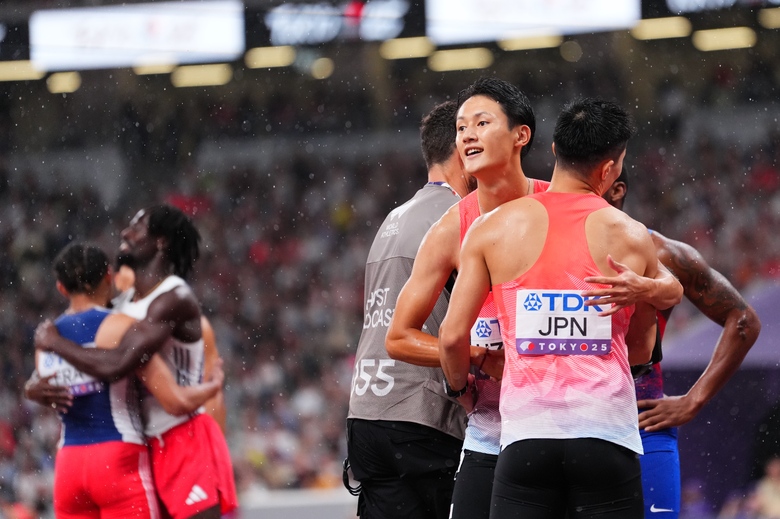 【東京2025世界陸上】DAY8 男子4×100mリレー決勝 鵜澤飛羽(JAL)
