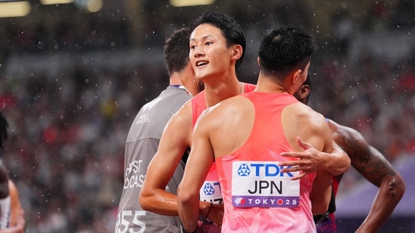 【東京2025世界陸上】DAY8 男子4×100mリレー決勝　鵜澤飛羽（JAL）