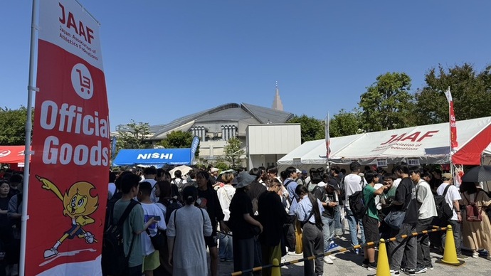 【セイコーGGP】グッズブースも大盛況です