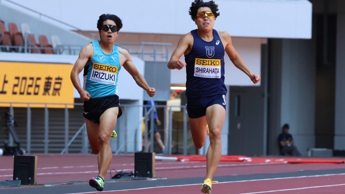 【セイコーGGP】男子 400m タイムレース　1組：入月 誠ﾉ介（山梨学院大・日本）が45秒71で1着