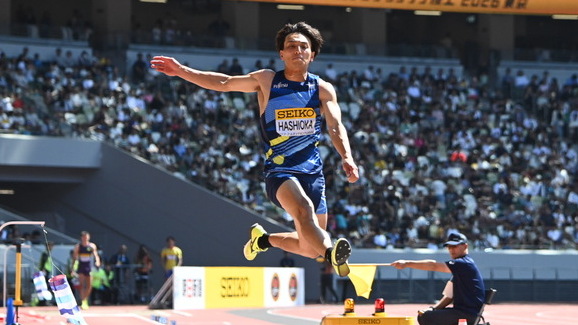 【セイコーGGP】男子 走幅跳：声援に応え、橋岡優輝が優勝！