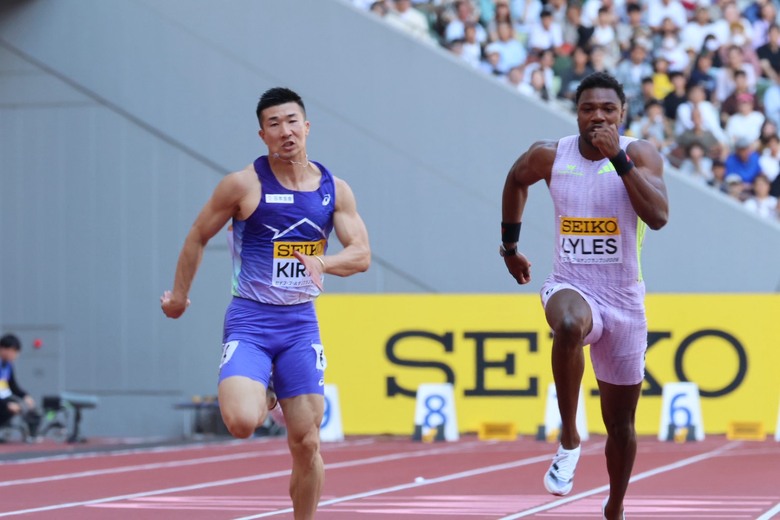 【セイコーGGP】男子 100m：ノア ライルズ（アメリカ）が9秒95で優勝！桐生 祥秀（日本生命・日本）はアジア大会派遣設定記録を突破