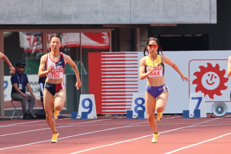 【第110回日本選手権】女子100m 予選4組