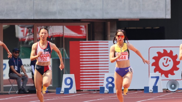 【第110回日本選手権】女子100m　予選4組