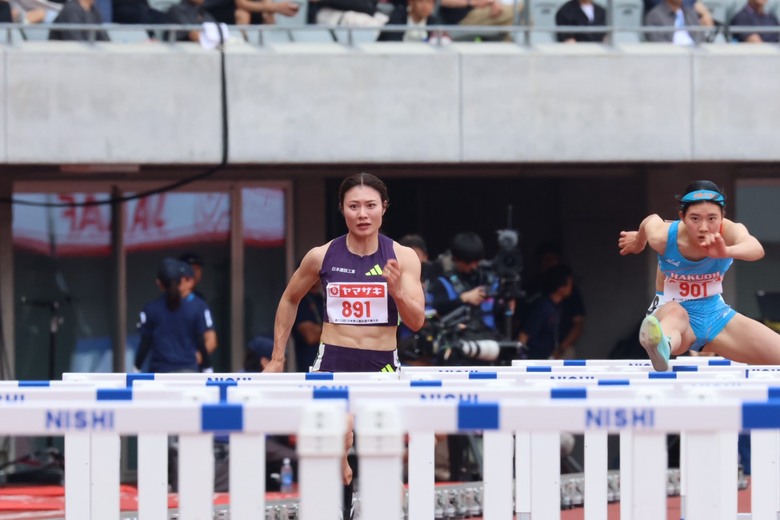【第110回日本選手権】女子100mハードル 予選1組