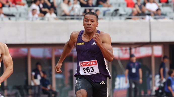 【第110回日本選手権】男子100m　予選3組